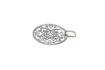 Pendentif Or gris 750 en forme de fleur