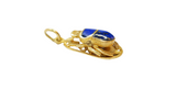 Pendentif or jaune 750 avec une superbe lapis-lazuli