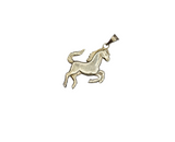 Pendentif en argent 925 en forme de cheval